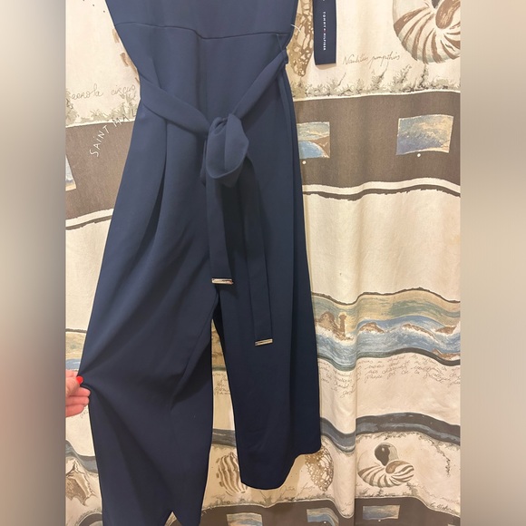 NWT Tommy Hilfiger Navy Jumpsuit Sz 14 - Picture 4 of 8